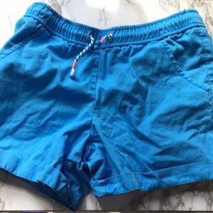 Blue shorts with strings